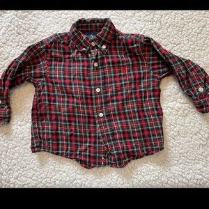 Polo by Ralph Lauren button up tartan shirt 18m